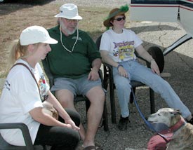 Maggie, John, Carol and Lanky Lance